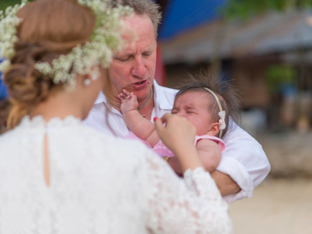 Marriage Celebrant Paul Cunliffe and James &amp; Tina on Kata Beach