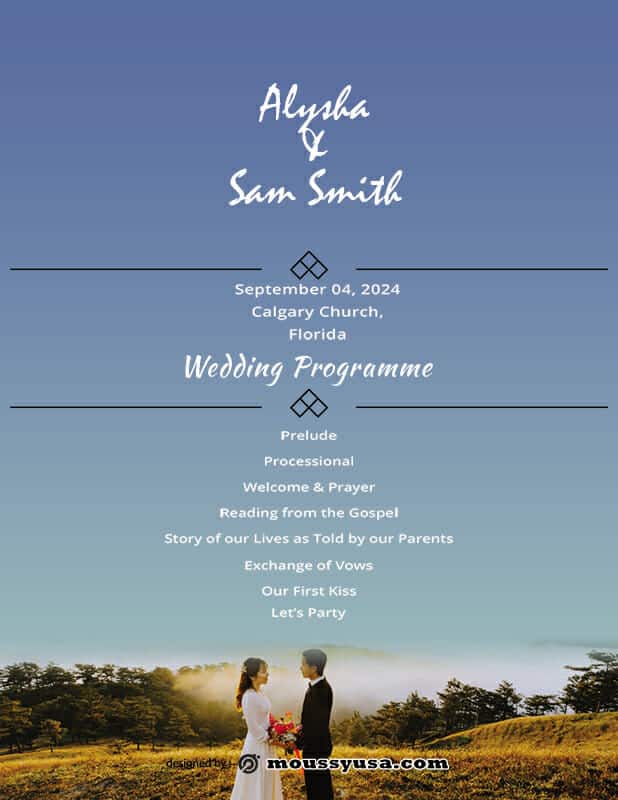 Wedding-ceremony-program-in-photoshop Jpg