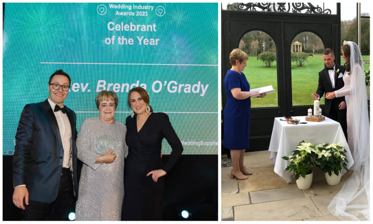 Laois wedding celebrant wins three major Irish Wedding Industry Awards