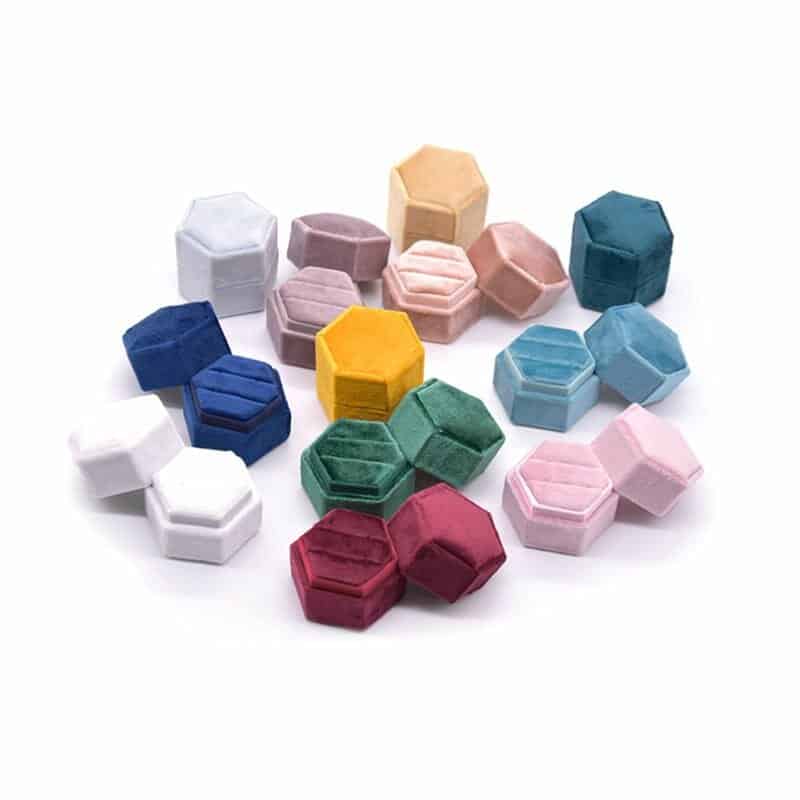 15-color-velvet-double-ring-box-hexagon-wedding-ceremony-ring-box-with-detachable-lid-box Jpg