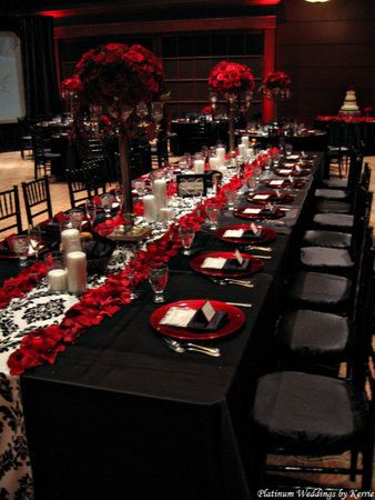 Red And Black Wedding Ceremony Ideas - 99weddingideas