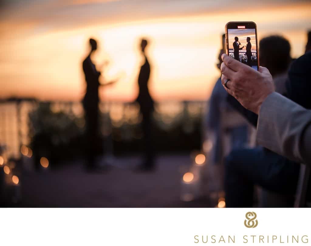 Liberty Warehouse Sunset Wedding Ceremony - New York (NYC) Wedding & Portrait Photographer - Susan Stripling Photography