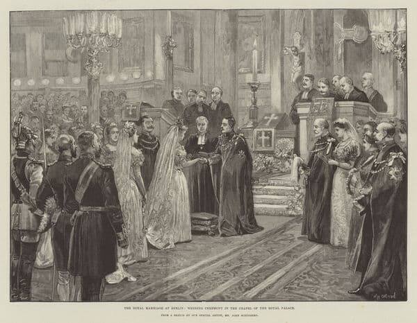 The Royal Marriage at Berlin, Wedding Ceremony in (Photos Framed, Prints,...) #23002648