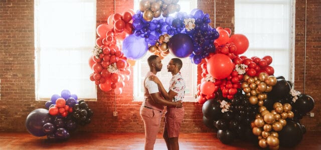 AMAZING Multi-Color Balloon Arch Inspiration for the Wedding Ceremony | Gay Weddings & Marriage Magazine