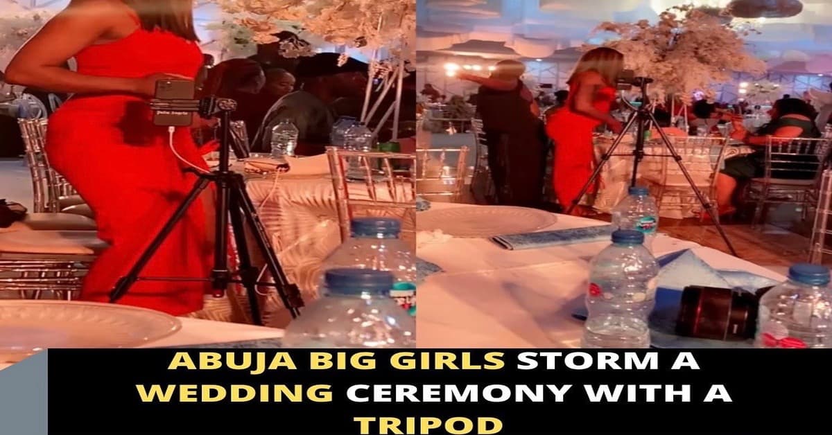 Abuja big girls storm a wedding ceremony with a tripod – Instablog9ja