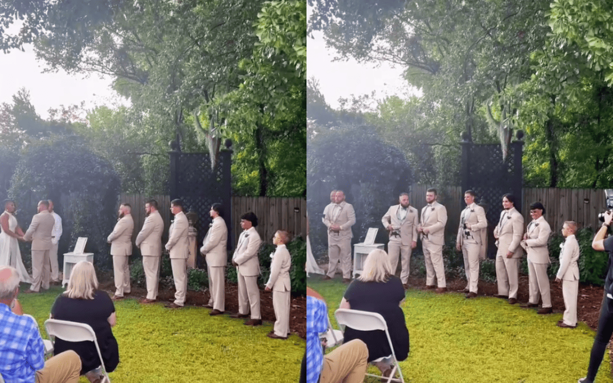 Husband-To-Be and Groomsmen Flaunt Concealed Guns in Wedding Ceremony Skit