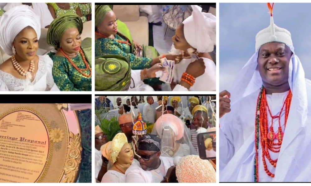 Ooni Of Ife Officially Marries Sixth Wife, Temitope Adesegun In Grand Wedding Ceremony