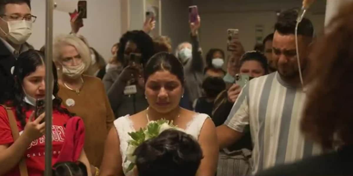 Wedding ceremony held in hospital for terminally ill patient