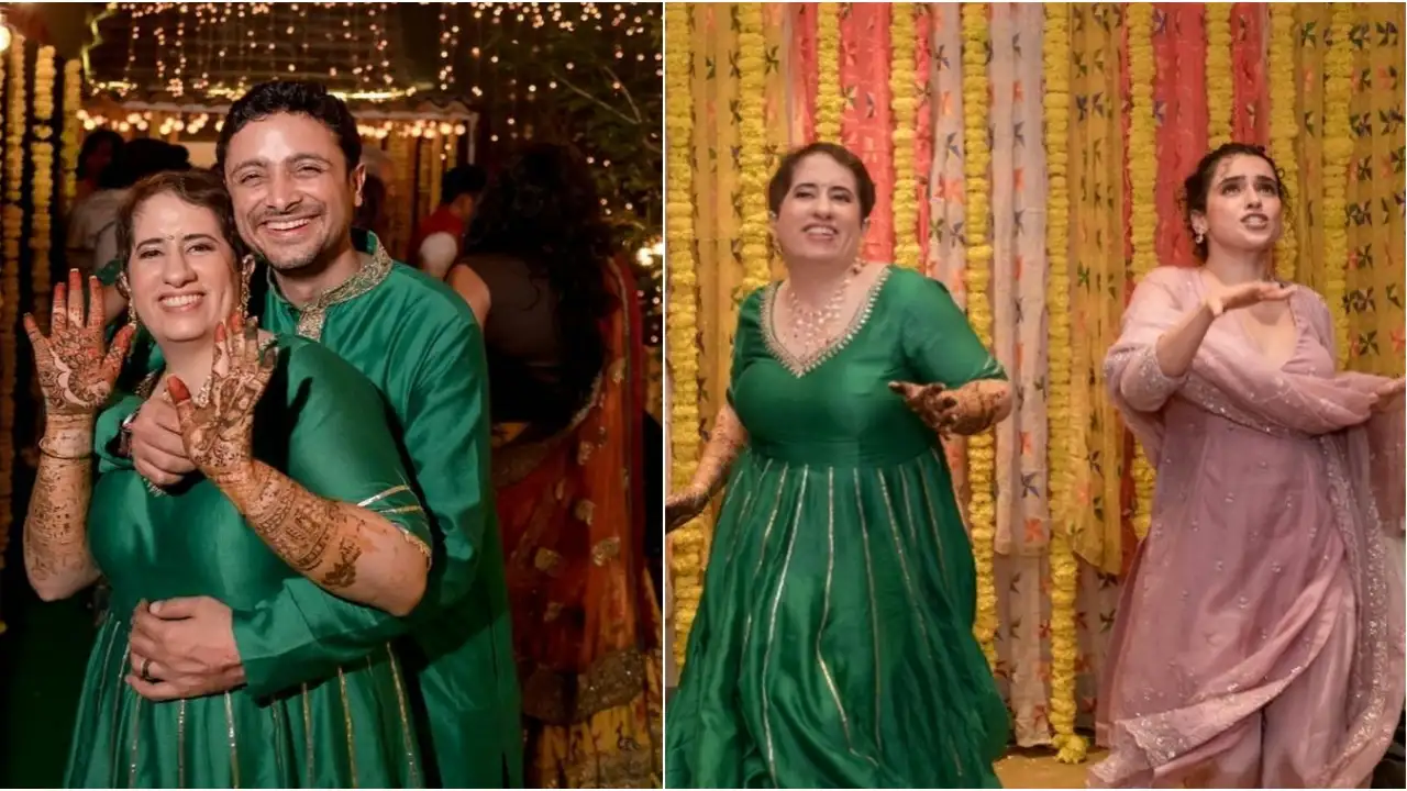 Guneet Monga dances to Sheila Ki Jawaani with Sanya Malhotra at her and Sunny Kapoor's pre-wedding ceremony