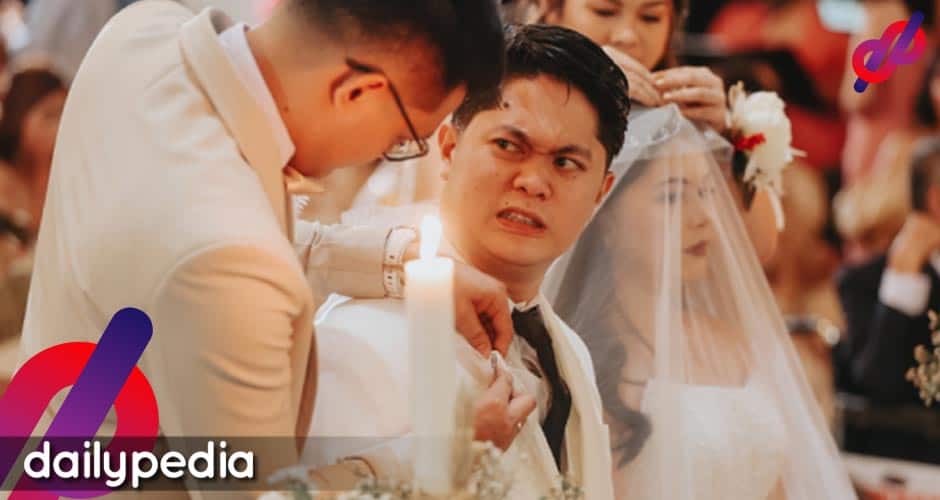 LOOK: Groom’s facial reaction at his own wedding ceremony gets viral