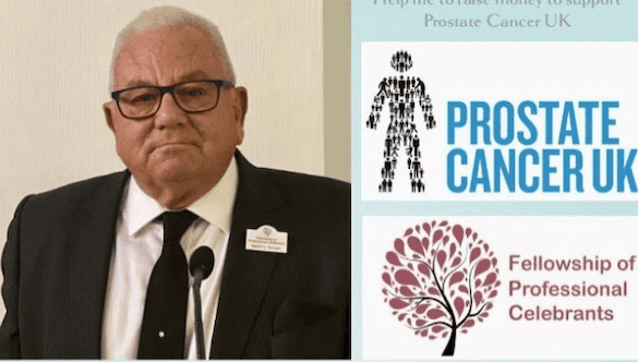 Essex County Councillor raising money for Prostate Cancer UK through celebrant services