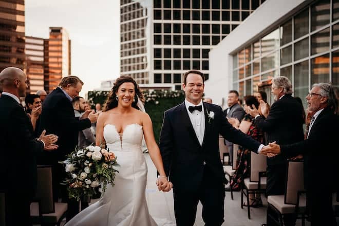Rooftop Wedding Ceremony at the Westin Houston Medical Center - Houston Wedding Blog